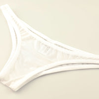 ラ・ポーム 極薄 クリア 極小ハーフバック 股上極浅タイプ GUS生地 タイト フィット感 119143