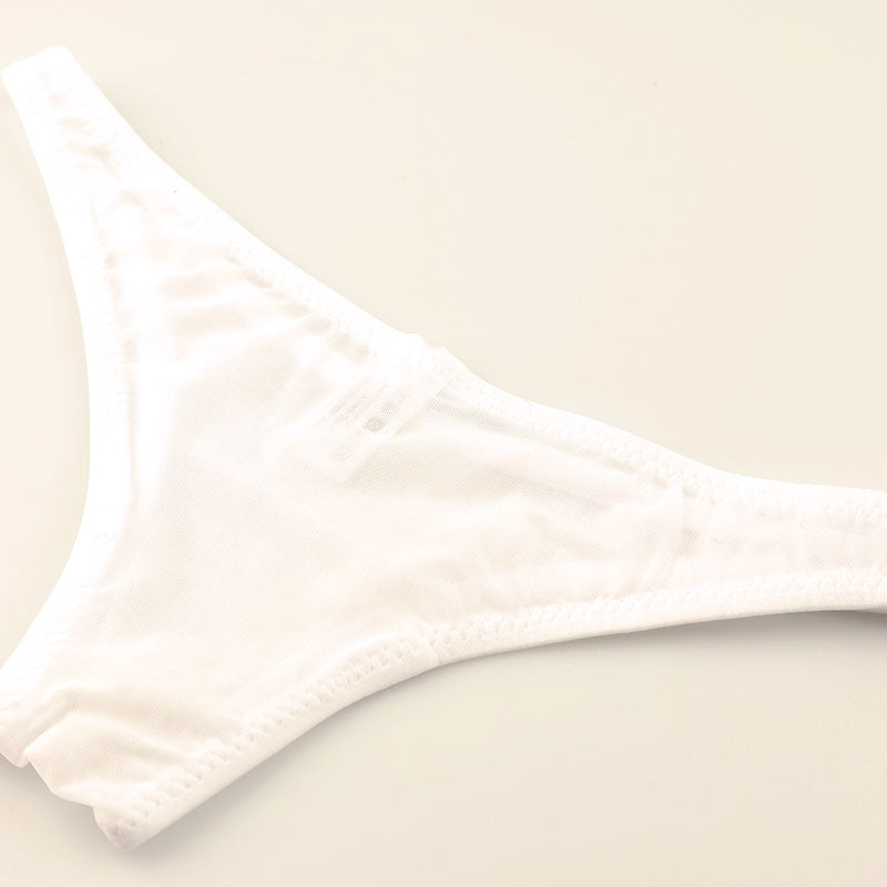 ラ・ポーム 極薄 クリア 極小ハーフバック 股上極浅タイプ GUS生地 タイト フィット感 119143