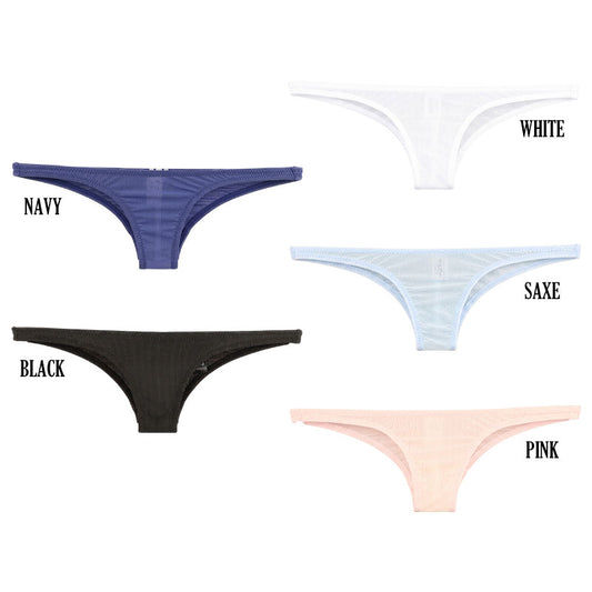 La-Pomme nano half-back shorts, seamless super low-rise, made with GUS fabric, 119145