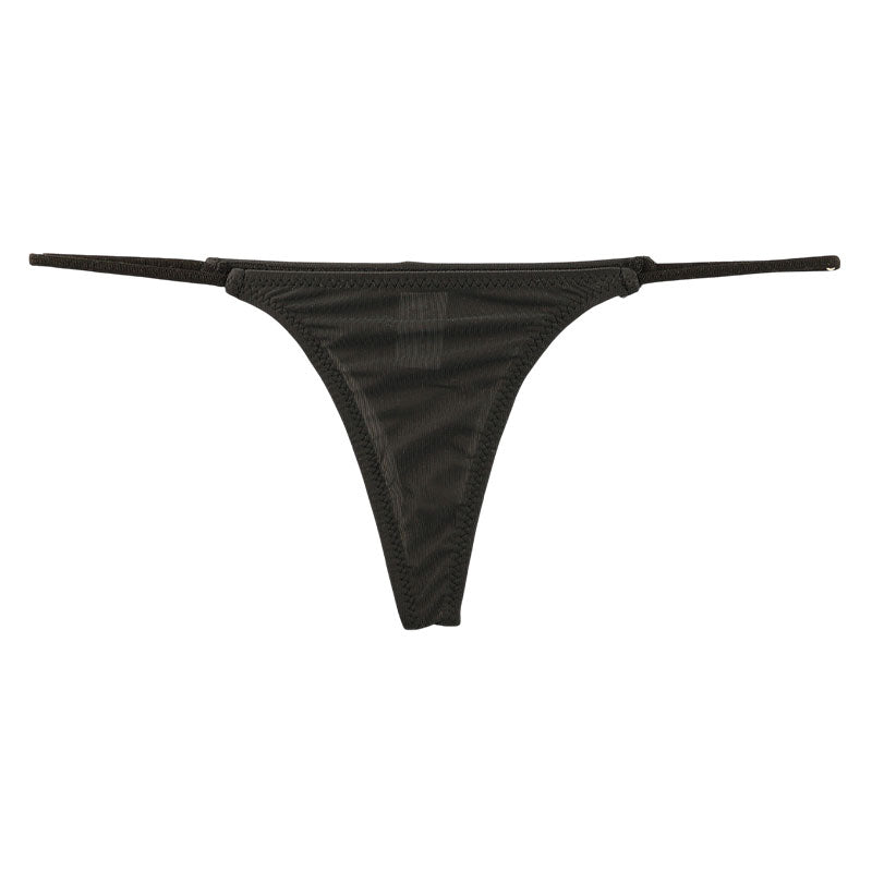 La-Pomme GUS Micro T-back Shorts 119158 - Featuring a transparent GUS fabric and a seamless design.