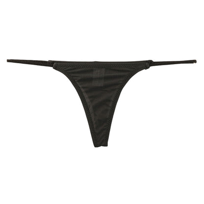 La-Pomme GUS Micro T-back Shorts 119158 - Featuring a transparent GUS fabric and a seamless design.