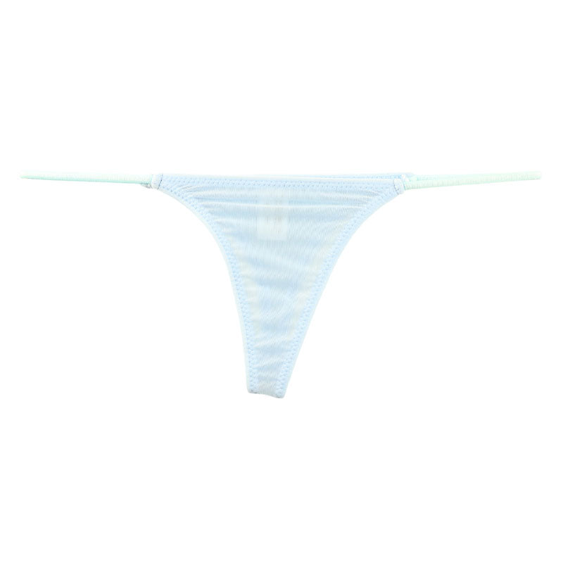 La-Pomme GUS Micro T-back Shorts 119158 - Featuring a transparent GUS fabric and a seamless design.