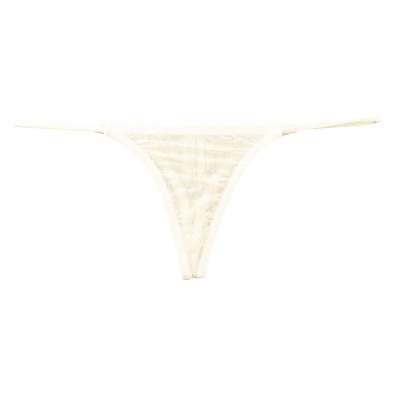 La-Pomme GUS Micro T-back Shorts 119158 - Featuring a transparent GUS fabric and a seamless design.