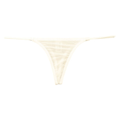 La-Pomme GUS Micro T-back Shorts 119158 - Featuring a transparent GUS fabric and a seamless design.