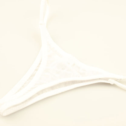 La-Pomme GUS Micro T-back Shorts 119158 - Featuring a transparent GUS fabric and a seamless design.