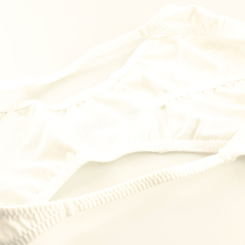 La-Pomme Cotton Fabric Full-Back Shorts, Breathable, Shirred Elastic, Beautiful Silhouette, 119162