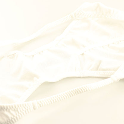 La-Pomme Cotton Fabric Full-Back Shorts, Breathable, Shirred Elastic, Beautiful Silhouette, 119162