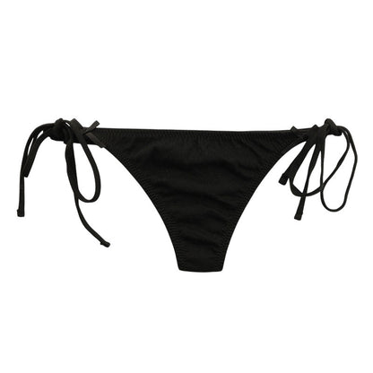 La-Pomme Cotton Fabric Side-Tie Lightweight and Soft Feel Low-Rise Thong 120036