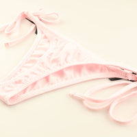 ラ・ポーム コットン生地 脇ヒモ 軽やかで柔らかい肌触り ローライズTバックショーツ 120036