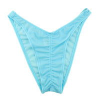 ラ・ポーム MFS生地 レディース ハーフバックショーツ シャーリング ゴム入り フィット感 121030