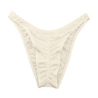 ラ・ポーム MFS生地 レディース ハーフバックショーツ シャーリング ゴム入り フィット感 121030