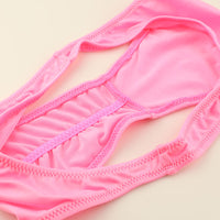 ラ・ポーム MFS生地 レディース ハーフバックショーツ シャーリング ゴム入り フィット感 121030