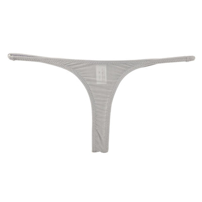 La Paum Stretch GUS Material Sexy T-Back Panties with Sheer T-Front and Shiny Design, Women's Underwear (Product Number: 121033)