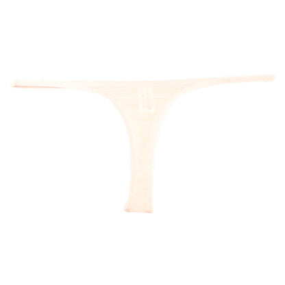 La Paum Stretch GUS Material Sexy T-Back Panties with Sheer T-Front and Shiny Design, Women's Underwear (Product Number: 121033)