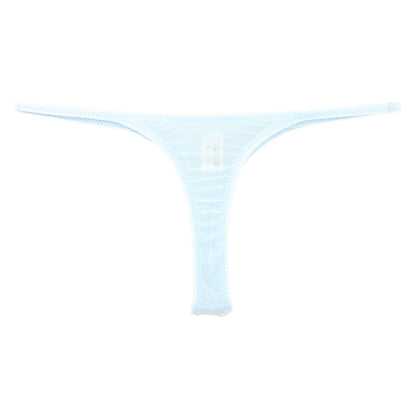La Paum Stretch GUS Material Sexy T-Back Panties with Sheer T-Front and Shiny Design, Women's Underwear (Product Number: 121033)
