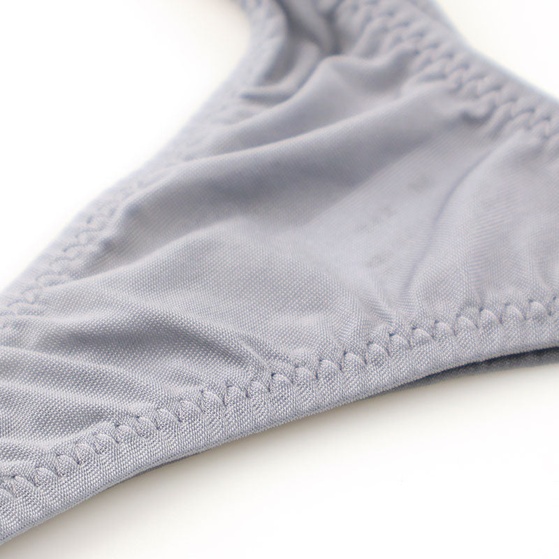 La Paum Stretch GUS Material Sexy T-Back Panties with Sheer T-Front and Shiny Design, Women's Underwear (Product Number: 121033)