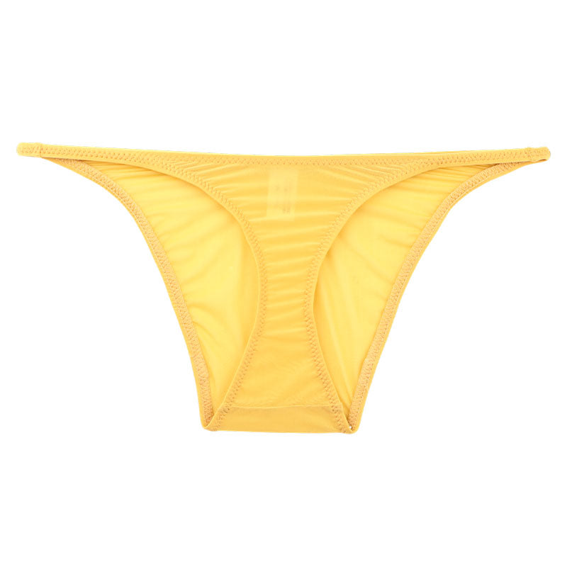 ラ・ポーム 伸縮GUS素材 セクシーハーフバックショーツ T字フロント×透け感デザイン 光沢感あるレディース下着 121034