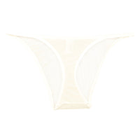 ラ・ポーム 伸縮GUS素材 セクシーハーフバックショーツ T字フロント×透け感デザイン 光沢感あるレディース下着 121034