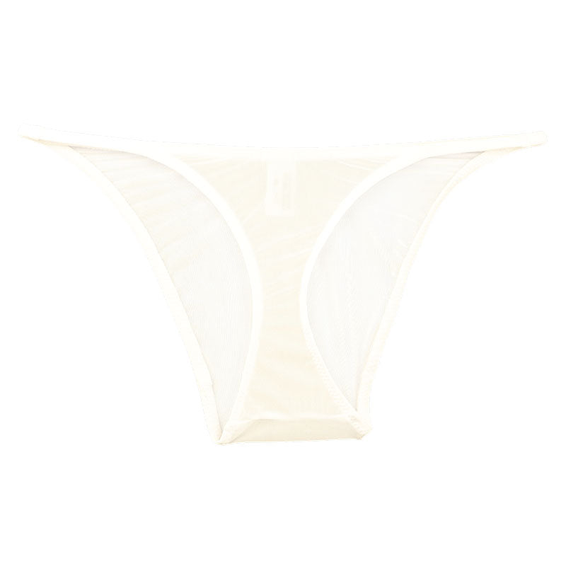 ラ・ポーム 伸縮GUS素材 セクシーハーフバックショーツ T字フロント×透け感デザイン 光沢感あるレディース下着 121034