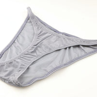 ラ・ポーム 伸縮GUS素材 セクシーハーフバックショーツ T字フロント×透け感デザイン 光沢感あるレディース下着 121034