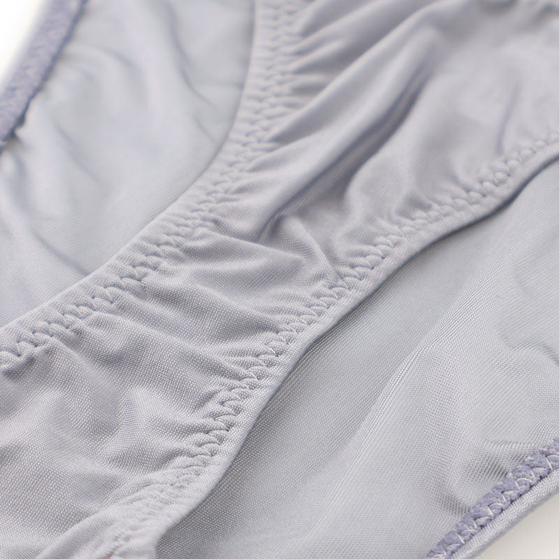 ラ・ポーム 伸縮GUS素材 セクシーハーフバックショーツ T字フロント×透け感デザイン 光沢感あるレディース下着 121034