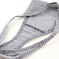 ラ・ポーム 伸縮GUS素材 セクシーハーフバックショーツ T字フロント×透け感デザイン 光沢感あるレディース下着 121034