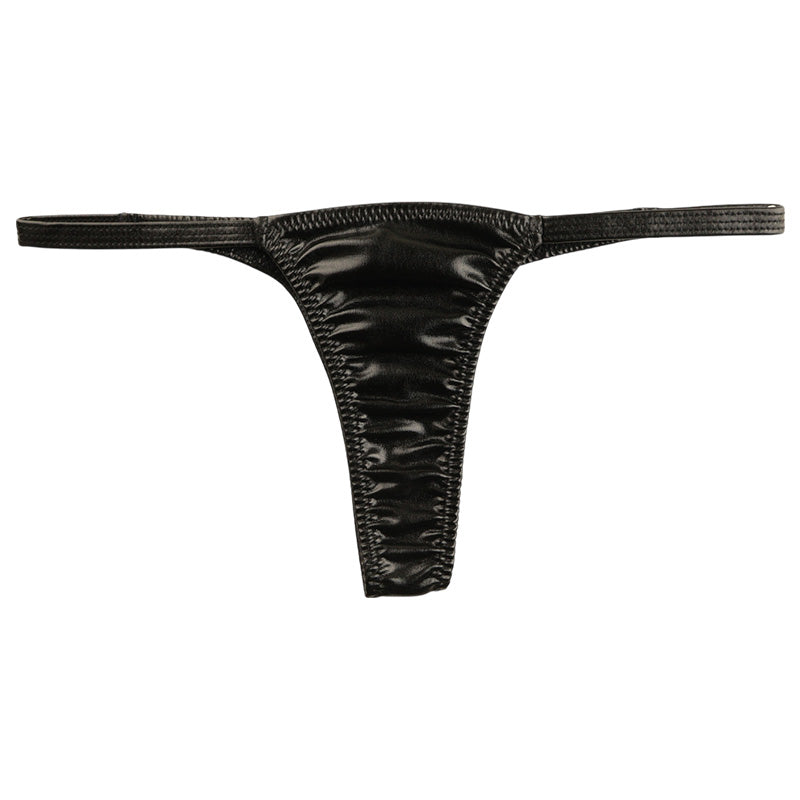 La Paume Metallic Fabric Stylish and sophisticated design T-back shorts 122011