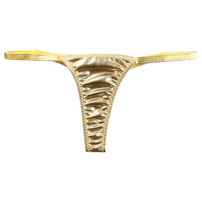 La Paume Metallic Fabric Stylish and sophisticated design T-back shorts 122011