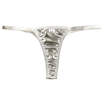 La Paume Metallic Fabric Stylish and sophisticated design T-back shorts 122011