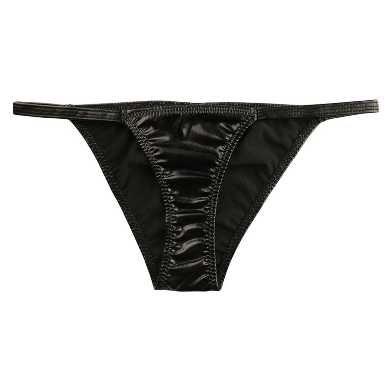 La Paume Metallic Fabric Stylish and sophisticated design Half-back shorts 122012