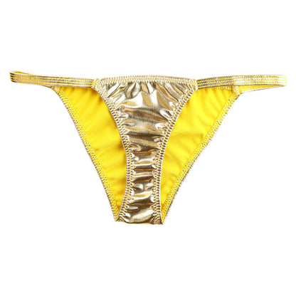 La Paume Metallic Fabric Stylish and sophisticated design Half-back shorts 122012