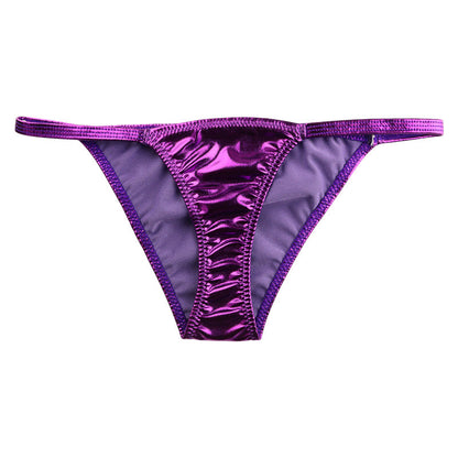 La Paume Metallic Fabric Stylish and sophisticated design Half-back shorts 122012