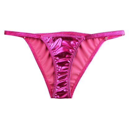 La Paume Metallic Fabric Stylish and sophisticated design Half-back shorts 122012