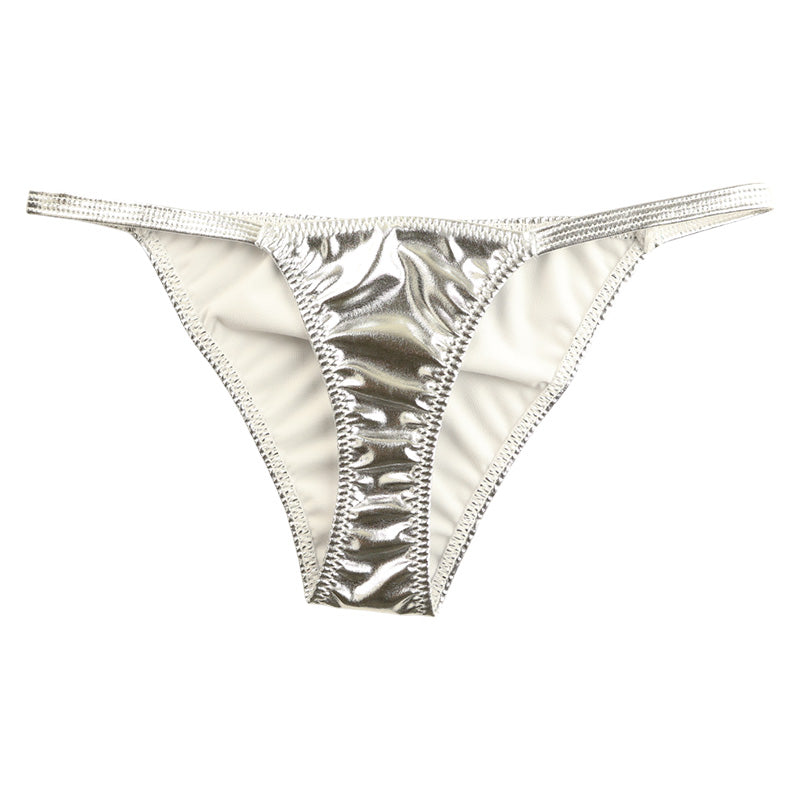 La Paume Metallic Fabric Stylish and sophisticated design Half-back shorts 122012