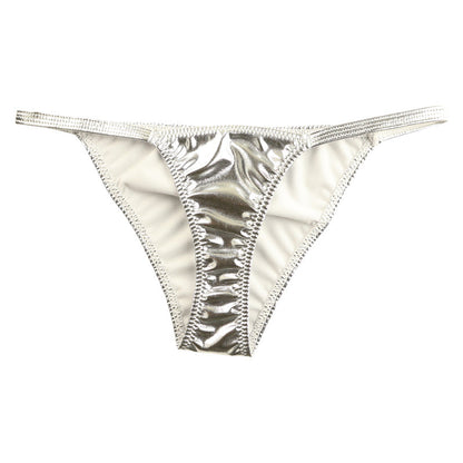 La Paume Metallic Fabric Stylish and sophisticated design Half-back shorts 122012