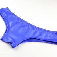 ラ・ポーム 光沢スーパーWET生地使用 美のシルエット ローライズホットパンツランジェリー 123015