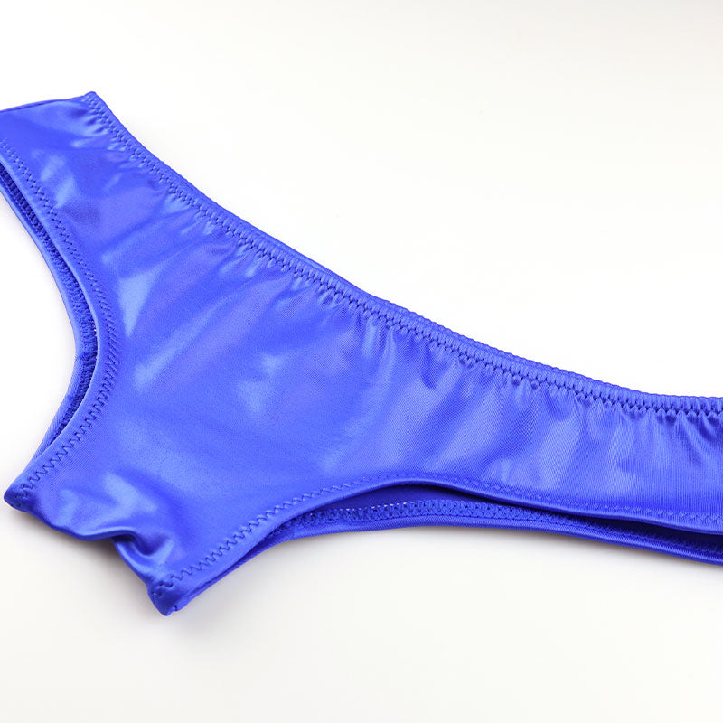 ラ・ポーム 光沢スーパーWET生地使用 美のシルエット ローライズホットパンツランジェリー 123015