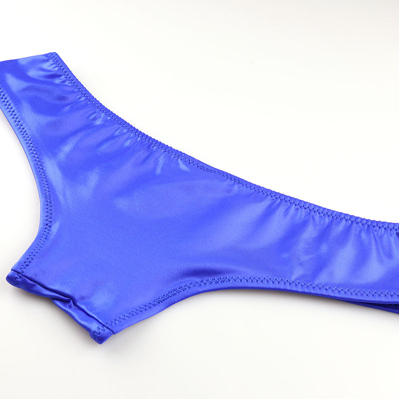 ラ・ポーム 光沢スーパーWET生地使用 美のシルエット ローライズホットパンツランジェリー 123015