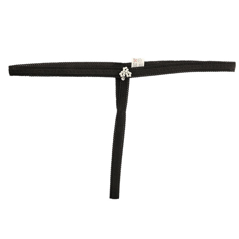 La-Pomme Pico Rubber Center Accessory T-Shaped G-String Shorts 215005