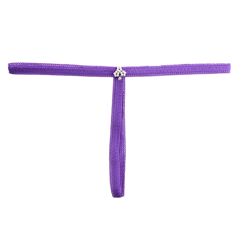 La-Pomme Pico Rubber Center Accessory T-Shaped G-String Shorts 215005