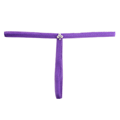 La-Pomme Pico Rubber Center Accessory T-Shaped G-String Shorts 215005
