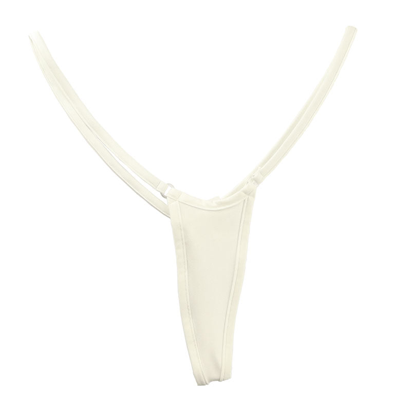 La-Pomme T2S fabric tight high leg design G-string shorts 215007