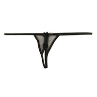 ラ・ポーム Gストリングショーツ 光沢 フェリカ生地 ミストラメ入り スパークハーフ クロッチ穴あき 217027