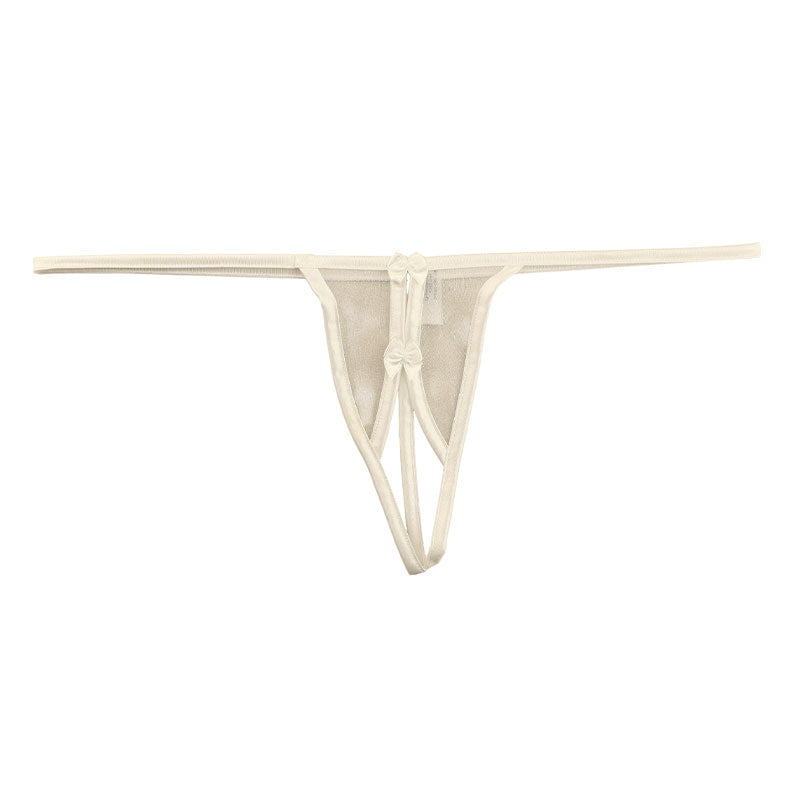 ラ・ポーム Gストリングショーツ 光沢 フェリカ生地 ミストラメ入り スパークハーフ クロッチ穴あき 217027