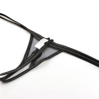 ラ・ポーム Gストリングショーツ 光沢 フェリカ生地 ミストラメ入り スパークハーフ クロッチ穴あき 217027