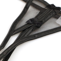 ラ・ポーム Gストリングショーツ 光沢 フェリカ生地 ミストラメ入り スパークハーフ クロッチ穴あき 217027