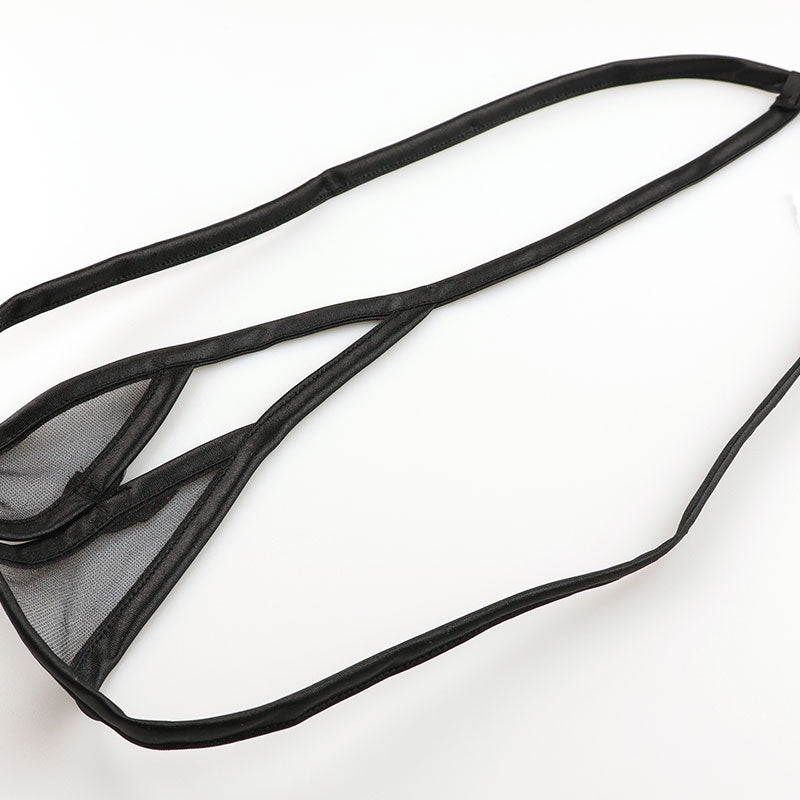 ラ・ポーム Gストリングショーツ 光沢 フェリカ生地 ミストラメ入り スパークハーフ クロッチ穴あき 217027