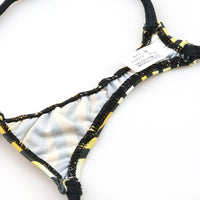 ラ・ポーム 光沢シルキー極小Tバックショーツ アニマル柄 スーパーローライズ 218014