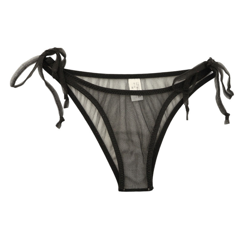 La-Pomme Airy Spark Half Fabric Side String Half Back Shorts 218031