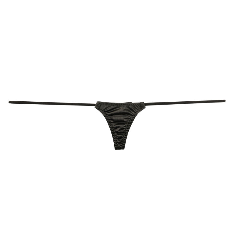 La-Pomme Felica Fabric Glossy Micro T-back Shorts Nano Lingerie 218032